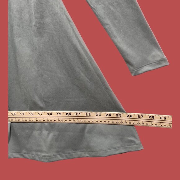 Wild Fable - Women's Long Sleeve Twist - Front Mini Knit Skater Dress - Gray - M - Picture 5 of 14